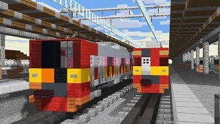 Minecraft KRL Indonesia Trains Railfanning Animation [upl. by Perl]