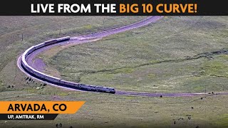 ArvadaBig 10 Curve CO USA  Virtual Railfan LIVE [upl. by Margi]