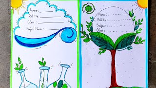 ENVIRONMENTAL SCIENCE FRONT PAGE DESIGNS FOR SCHOOL PROJECT FRONT PAGE DECORATION FOR EVS PROJECTS [upl. by Loy860]