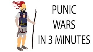 Punic Wars  3 Minute History [upl. by Eerised]