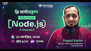 Free Masterclass On Advanced NodeJS [upl. by Marquez]