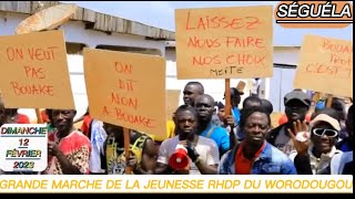 SEGUELA  Manifestations contre le candidat RHDP le ministre de lassainissement Bouaké Fofana [upl. by Aidile815]