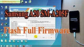 Flash Firmware Samsung A20 SMA205F Android 90 by Odin 3133 [upl. by Sulecram187]