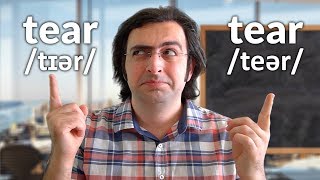 ENGLISH VOCABULARY – Tear vs Tear Meaning Pronunciation amp Use [upl. by Bivins]