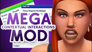 MEGA CONTEXTUAL INTERACTIONS MOD FOR THE SIMS 4 💜 [upl. by Lanuk]