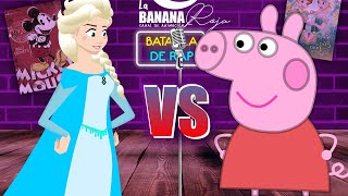 Batalla de rap de Princesas  Elsa vs Peppa Pig Animacion Original en Español [upl. by Aroc]