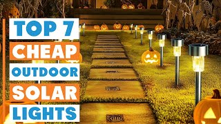 Top 7 Affordable Outdoor Solar Lights  Best BudgetFriendly Options [upl. by Aiuqet134]