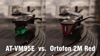 Audio Technica ATVM95E vs Ortofon 2M Red [upl. by Tannenwald]