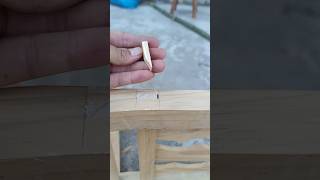 I am a carpenter and I add a wooden tip to the mortise and tenon joints eep [upl. by Osborne]