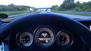 Mercedes E200 CDI Bluetec TOP SPEED TEST [upl. by Egiarc250]