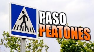 Autoescuela Lara PASOS DE PEATONES  Pasos peatonales [upl. by Crispen]