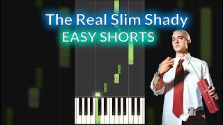 Eminem  The Real Slimy Shady EASY Piano Tutorial SHORTS [upl. by Yrol233]