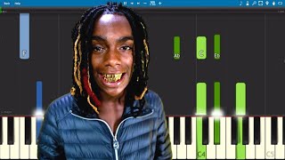 YNW Melly  Murder On My Mind  Piano Tutorial [upl. by Phonsa]