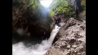 Canyoning Bovec Susec Soca Valley Bovec Slovenia SportMIX [upl. by Oicelem]