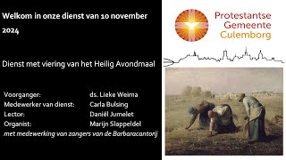 Avondmaal in Open Hof 10 november 2024 [upl. by Marc]