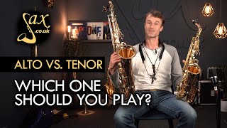 Alto Saxophone Vs Tenor Saxophone [upl. by Sredna]