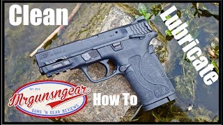 How To Disassemble Clean amp Lubricate A Smith amp Wesson MampP380 Shield EZ Handgun 4k [upl. by Cammie533]