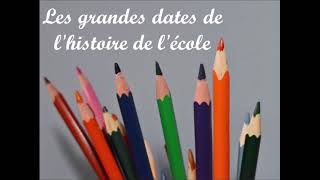 Les grandes dates de lhistoire de lécole  CRPE CSE [upl. by Nnateragram]