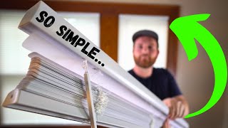 How To EASILY Install Vinyl Blinds  2Minute Tutorial EP12 [upl. by Rochester160]