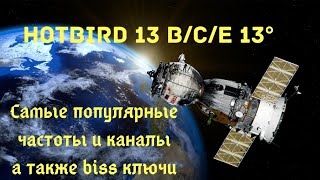 Частоты с спутника HotBird 130°E Какие каналы можно смотреть на спутнике HotBird13°E [upl. by Akemal]