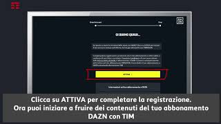 Registrazione DAZN utilizzando il link ricevuto tramite email o SMS [upl. by Aicila617]