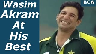 Wasim Akram Most Amazing Seam Bowling Vs Nathan Astle  Showing Great Skill [upl. by Ku942]