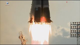 Russia launches Soyuz rocket [upl. by Noemad]