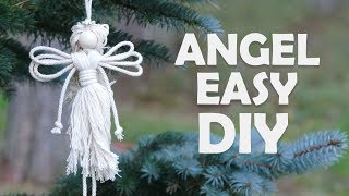 EASY DIY ANGEL  Christmas Craft ideas by Macrame School [upl. by Alberto]