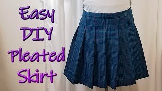 How to DIY an easy pleated skirt [upl. by Orvan]