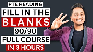 PTE Reading Fill in the Blanks  3 Hour Full Course  Skills PTE Academic [upl. by Bull]