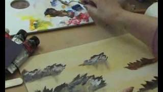 Learn to use Acrylics  with Impasto gel [upl. by Yekcor]