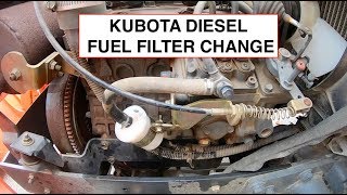 How To Change The Fuel Filters On a Kubota Tractor EP 80 [upl. by Eatnahs860]