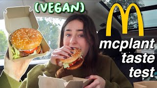 MCDONALDS MCPLANT TASTE TEST [upl. by Yecnuahc]