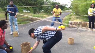 Ball Game with Ropes  Team building activity [upl. by Gruchot517]