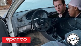 Installing A Sparco Steering Wheel With An NRG Quick Release Civic [upl. by Eilagam602]