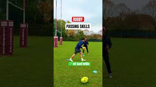 Rugby passing skills rugbydrills rugbycreative skills drill rugby rugbyunion rugbyskills [upl. by Niltag]