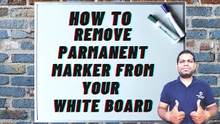 How to remove permanent marker from a whiteboard in 3 simple ways  How to Clean a Whiteboard [upl. by Valdemar]