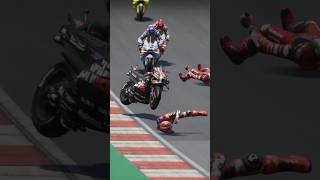 Bagnaia and vinalez crash😭 motogp24 [upl. by Ayala]