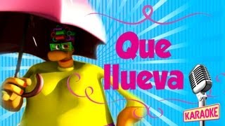 KARAOKE Que Llueva con Letra [upl. by Bailey168]