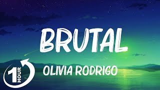 Loop 1Hour  Olivia Rodrigo  brutal Lyrics [upl. by Ennire]