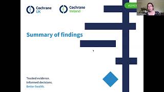 But what does it actually mean Interpreting results in Cochrane Reviews Prof Burton amp Dr Webster [upl. by Eelrihs]