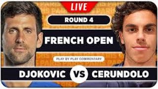 DJOKOVIC VS CERUNDOLO TENNIS [upl. by Nhguavaj]