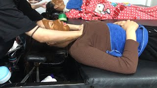 Winter Service in Women Barbershop  Massage and How to Properly Wash Your Hair [upl. by Irfan67]