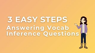 Answering Vocabulary Inferential Questions  3 Easy Steps Part 3  Secondary School Comprehension [upl. by Pyle]