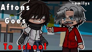 Aftons Goes To School  The Emilys  Gacha FNAF ⫯ Afton FAMILY  remake [upl. by Nelloc796]