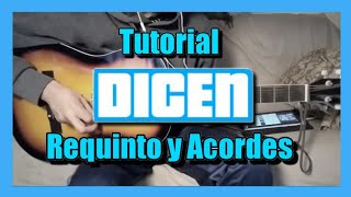 Dicen  Junior H  Tutorialacordes y requinto  ElBrad [upl. by Gershon]