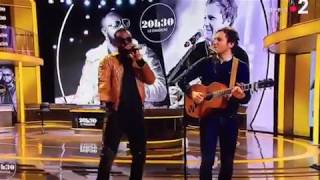 Maître Gims ft Vianney « la même » live JT France 2 [upl. by Jenkins]