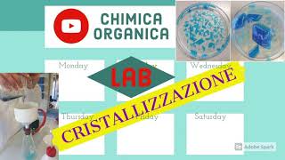 Laboratorio di chimica organica la cristallizzazione [upl. by Eckblad]