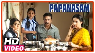 Papanasam Tamil Movie  Scenes  Gautami and kids asks to Kamal Haasan to take them for outing [upl. by Adamsun515]