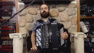 How to Play Chromatic Button Accordion B System Bayan  Lesson 1  Major Scales C Eb Gb A [upl. by Aicirpac]